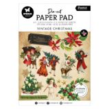 Blok s papírovými výseky Studio Light "Vintage Christmas", A5, 20 l. - Vánoční nostalgie