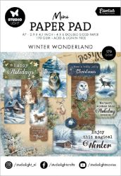 Mini kreativní blok Studio Light "Winter Wonderland", A7, 24 l. - Zimní krajinka - Kreativní sady a materiály Mini kreativní blok Studio Light "Winter Wonderland", A7, 24 l. - Zimní krajinka