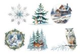 Průhledné samolepky Studio Light "Winter Wonderland" - Zima se zvířátky - Samolepky Průhledné samolepky Studio Light "Winter Wonderland" - Zima se zvířátky