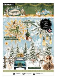 Blok s papírovými výseky Studio Light "Christmas Forest", A5, 20 l. - Vánoční lesík - Papíry a čtvrtky Blok s papírovými výseky Christmas Forest A5 - Vánoční lesík