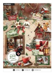 Blok s papírovými výseky Studio Light "Cottage Christmas", A5, 20 l. - Vánoce na chatě - Papíry a čtvrtky Blok s papírovými výseky Cottage Christmas A5 - Vánoce na chatě