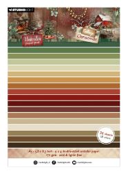 Blok barevných papírů Studio Light "Cottage Christmas", A5, 36 l. - Vánoce na chatě - Papíry a čtvrtky Blok barevných papírů Cottage Christmas A5 - Vánoce na chatě