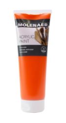 Molenaer akrylová barva 250 ml - oranžová Molenaer akrylová barva 250 ml - oranžová