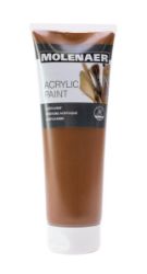 Molenaer akrylová barva 250 ml - hnědá Molenaer akrylová barva 250 ml - hnědá