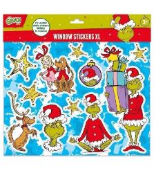 Grinch Nálepky na okno XL - Home deco Nálepky na okno XL Grinch