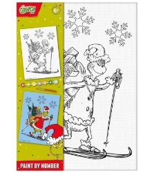 Grinch Malování na plátno - Kreativní sady a materiály Grinch Malování na plátno