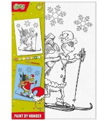 Grinch Malování na plátno - Kreativní sady a materiály Grinch Malování na plátno
