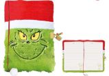 Grinch Plyšový diář se zámečkem A5 - Bloky, zápisníky Grinch Plyšový diář se zámečkem A5