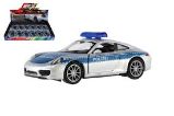 Auto Welly policie Porsche 911(991) Carrera S, olný chod - Auta, letadla, lodě, vláčky Auto Welly policie Porsche 911(991) Carrera S, olný chod