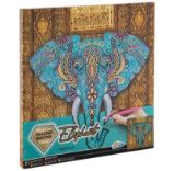 Diamantový obrázek na plátně 30 x 30 cm- Slon