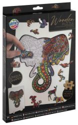 Dřevěné puzzle Slon 132 dílků Dřevěné puzzle Slon 132 dílků