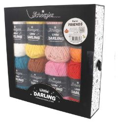 Sada háčkovacích přízí Little Darling - Farm Friends (8×25 g)