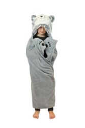 Cozy Noxxiez deka s kapucí a kapsami - Husky Cozy Noxxiez deka s kapucí a kapsami - Husky