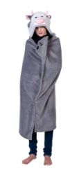 Cozy Noxxiez deka s kapucí a kapsami - Kráva Cozy Noxxiez deka s kapucí a kapsami - Kráva