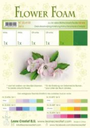 Flower Foam Speciální pěnová guma A4 - zelené barvy 6 ks