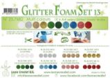 LEANE Speciální pěnová guma na výrobu květin A4 - Glitter různé barvy 10 ks - Pěnovka a filc LEANE Speciální pěnová guma na výrobu květin A4 - Glitter různé barvy 10 ks