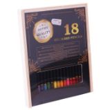 Grafix Barevné pastelky v dřevěném boxu 18 ks Grafix Barevné pastelky v dřevěném boxu 18 ks