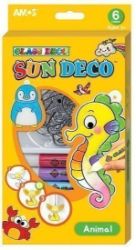 Barvy na sklo sada Zvířátka - 6 barev 10,5 ml + 6 sklíček