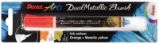 Pentel Dual Metallic Brush štětečkový popisovač - oranžový - Štětce Pentel Dual Metallic Brush štětečkový popisovač - oranžový