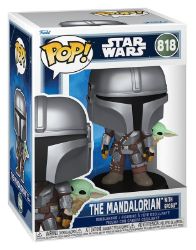 Funko POP: Star Wars - The Mandalorian with Grogu #818 Funko POP: Star Wars - The Mandalorian with Grogu #818
