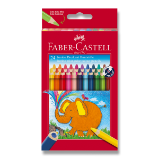 Pastelky Faber-Castell Extra Jumbo - 24 barev - Pastelky Pastelky Faber-Castell Extra Jumbo 24 barev