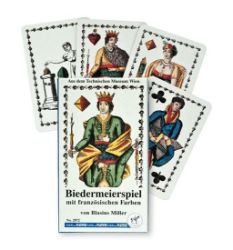 Piatnik Biedermeierspiel mit frazözischen Farben von Blasius Miller No.2872 - Karetní hry Piatnik Biedermeierspiel mit frazözischen Farben von Blasius Miller No.2872