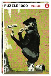 Puzzle Banksy: Roller Chimp 1000 dílků - Puzzle pro dospělé Puzzle Banksy: Roller Chimp 1000 dílků