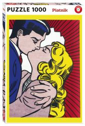 Puzzle Roy Lichtenstein: Polibek III. 1000 dílků