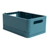 Exacompta smart case Úložný box skládací midi - petrolejový - Školní desky a boxy Smart case - skládací úložný box, recyklovaný PP, MIDI, petrolejový
