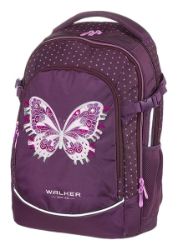 Školní batoh Walker Fame 2.0 Purple Butterfly