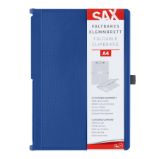 Uzavíratelné psací desky s klipem SAX A4 - modré Uzavíratelné psací desky s klipem SAX A4 - modré