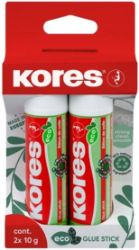 Kores lepicí tyčinka ECO 2x10 g - Korekční a lepicí potřeby Kores lepicí tyčinka ECO 2x10 g