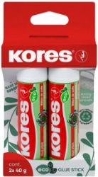 Kores lepicí tyčinka ECO 2x40 g - Korekční a lepicí potřeby Kores lepicí tyčinka ECO 2x40 g