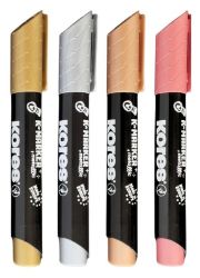 Kores kreativní popisovač K-Marker Metallic set 4 ks, metalické barvy