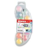 Kores Vodové barvy Akuarellos Mini Pastel - 12 barev + štětec