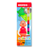 Kores Plastelína (modelína), 10 barev po 20 g - Modelování Kores Plastelína (modelína), 10 barev po 20 g