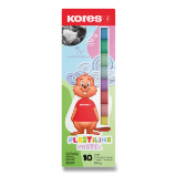 Modelína Kores Pastel 10 barev, v krabičce 200 g