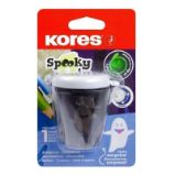Kores SPOOKY dvojité ořezávátko se zásobníkem - svítící ve tvaru ducha Kores SPOOKY dvojité ořezávátko se zásobníkem - svítící ve tvaru ducha