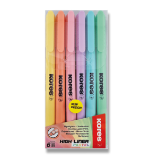 Kores HIGH LINER tenký zvýrazňovač 6 ks sada