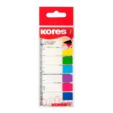 Samolepící popisovací záložky Index Strips na pravítku 45x12 mm / 8 barev / 15 lístků á ba