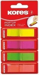 Samolepící neonové záložky Pop-up 45x12 mm / 4 barvy / 160 záložek - 40 lístků á barva Samolepící neonové záložky Pop-up 45x12 mm / 4 barvy / 160 záložek - 40 lístků á barva