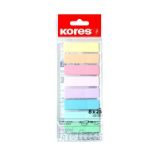 Kores Pastelové záložky Index Strips na pravítku - 8 barev (25 lístků každé barvy) - Záložky Kores Pastelové záložky Index Strips na pravítku - 8 barev (25 lístků každé barvy)