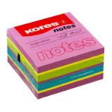Kores Neonové bločky CUBO Spring 450 lístků 75x75mm, mix barev (purpurová, žlutá, modrá, z Kores Neonové bločky CUBO Spring 450 lístků 75x75mm, mix barev (purpurová, žlutá, modrá, z