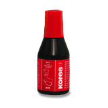 Razítkovací barva Kores - 28 ml červená - Kreativní sady a materiály Razítkovací barva Kores - 28 ml červená