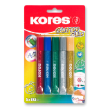 Kores Glitter glue 5 x 10,5 ml Kores Glitter glue 5 x 10,5 ml