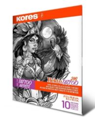 Kores Tetovací papír - 10 listů - Tetovací nálepky Kores Tetovací papír - 10 listů