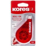 Korekční strojek Kores Roll on 15 m x 4,2 mm (1ks) - Korekční a lepicí potřeby Korekční strojek Kores Roll on 15 m x 4,2 mm (1ks)