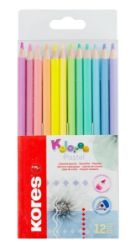 Kores Kolores Pastel trojhranné pastelky 12 barev - Štětce, pastelky, fixy Kores Kolores Pastel trojhranné pastelky 12 barev
