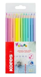 Kores Kolores Pastel trojhranné pastelky 12 barev Kores Kolores Pastel trojhranné pastelky 12 barev