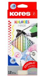 Kores Kolores Magic trojhranné pastelky - gumovatelné 12 barev Kores Kolores Magic trojhranné pastelky - gumovatelné 12 barev